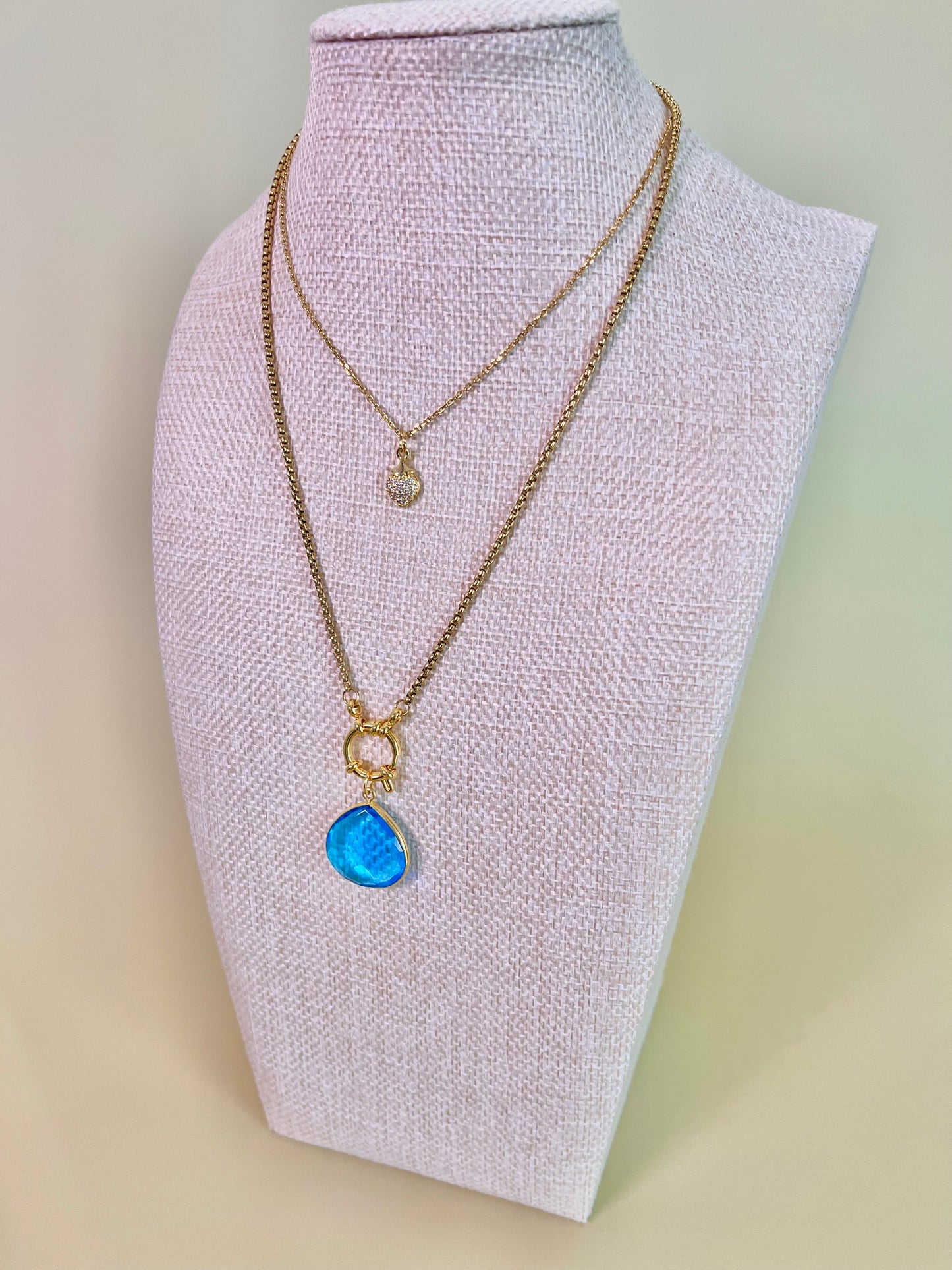 London Blue Quartz Necklace