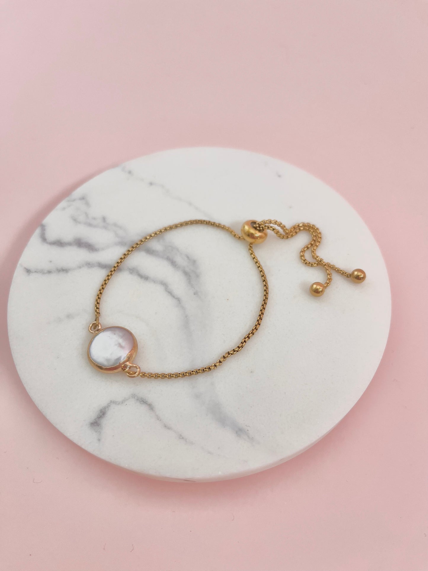 Freshwater Circular Pearl Bracelet