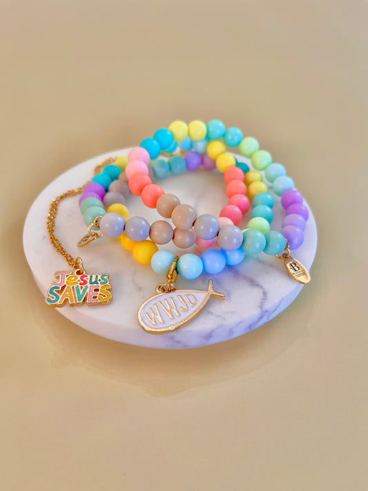 WWJD Multicolor Bracelet
