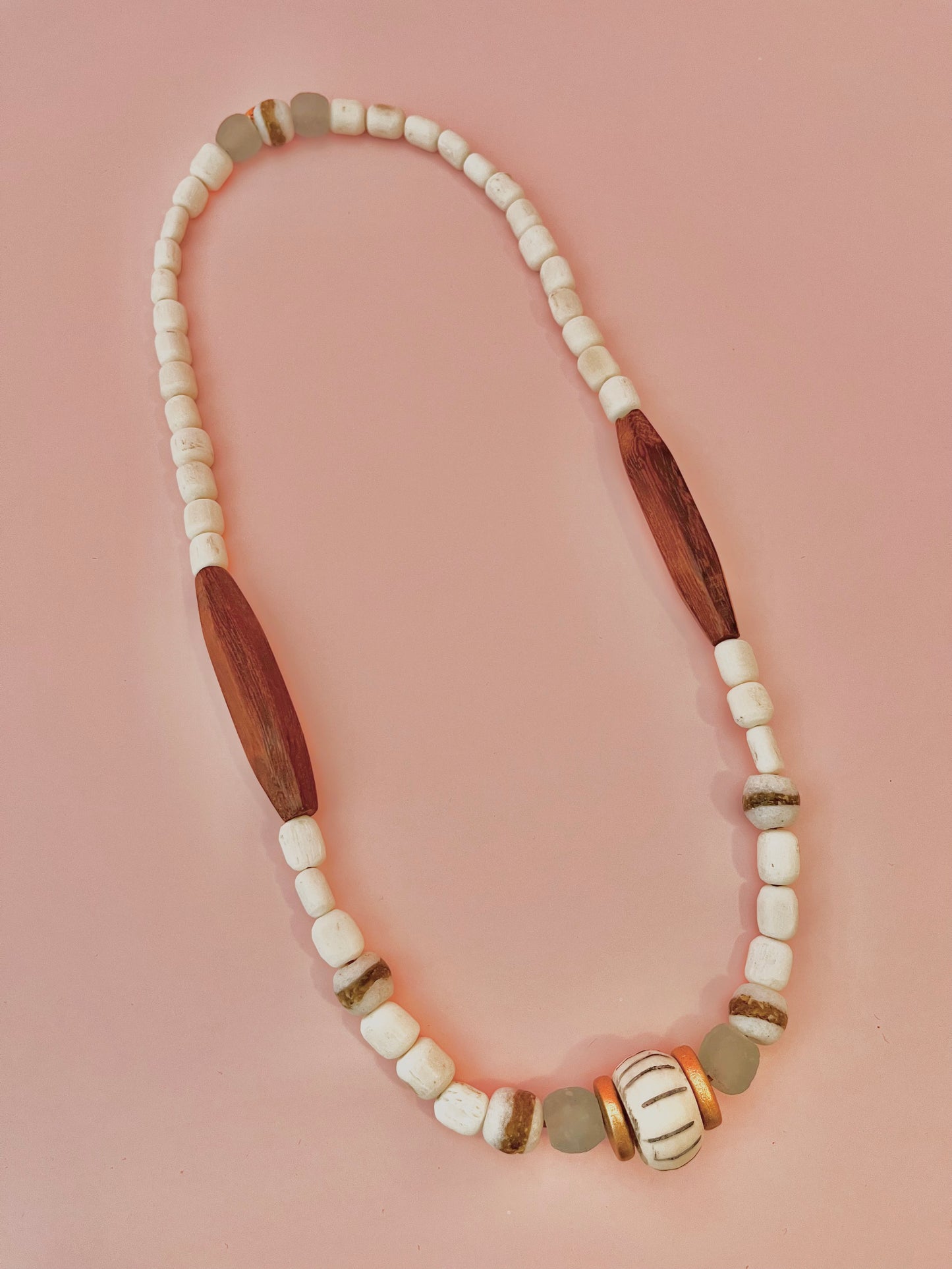 Bone White Necklace