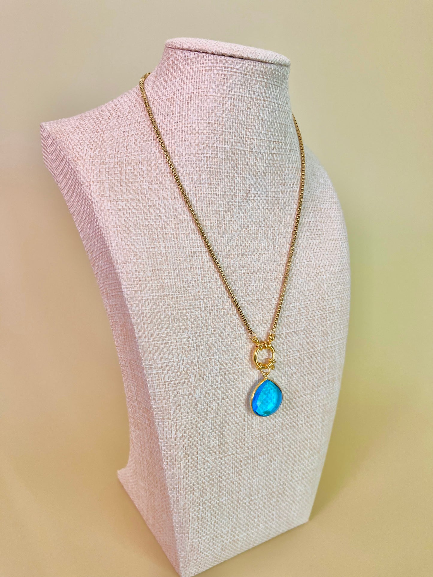 London Blue Quartz Necklace
