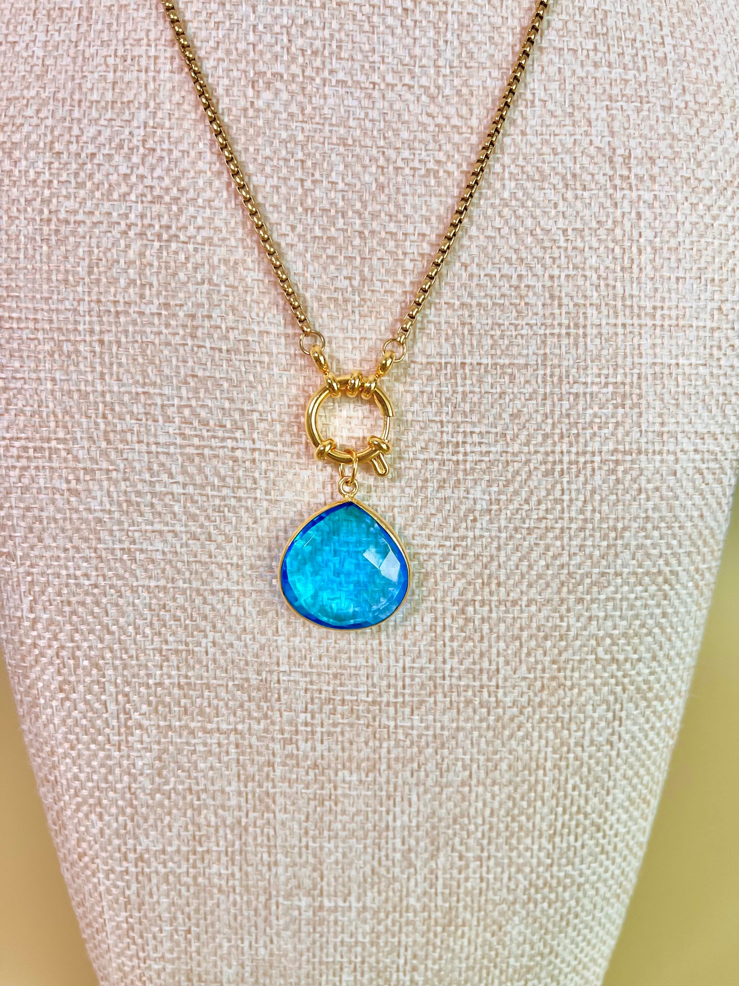 London Blue Quartz Necklace