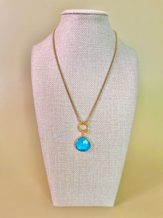 London Blue Quartz Necklace