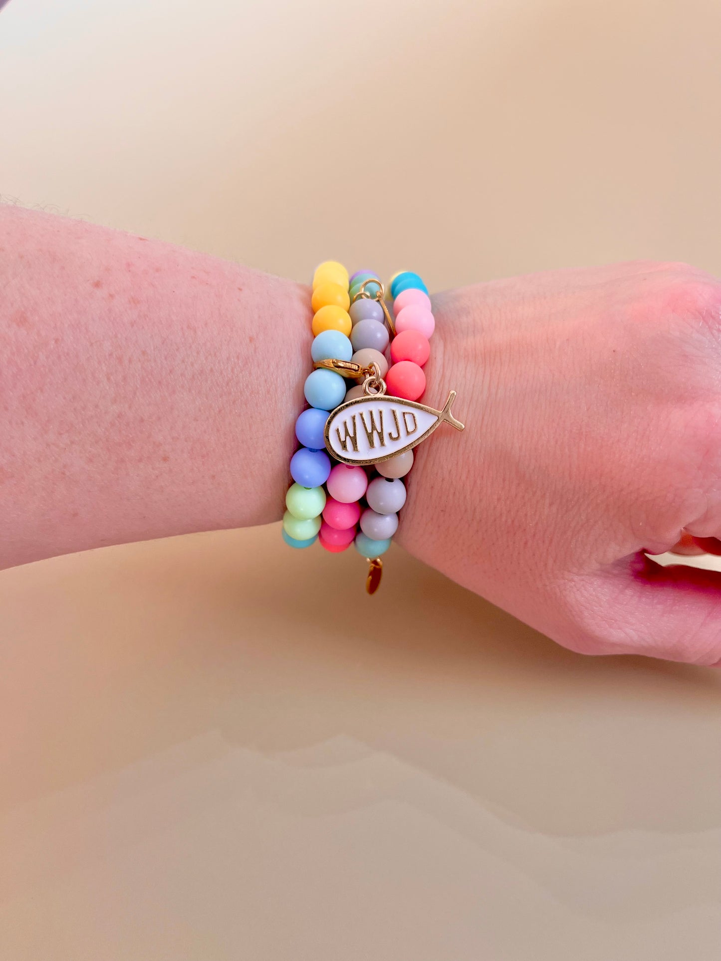 WWJD Multicolor Bracelet
