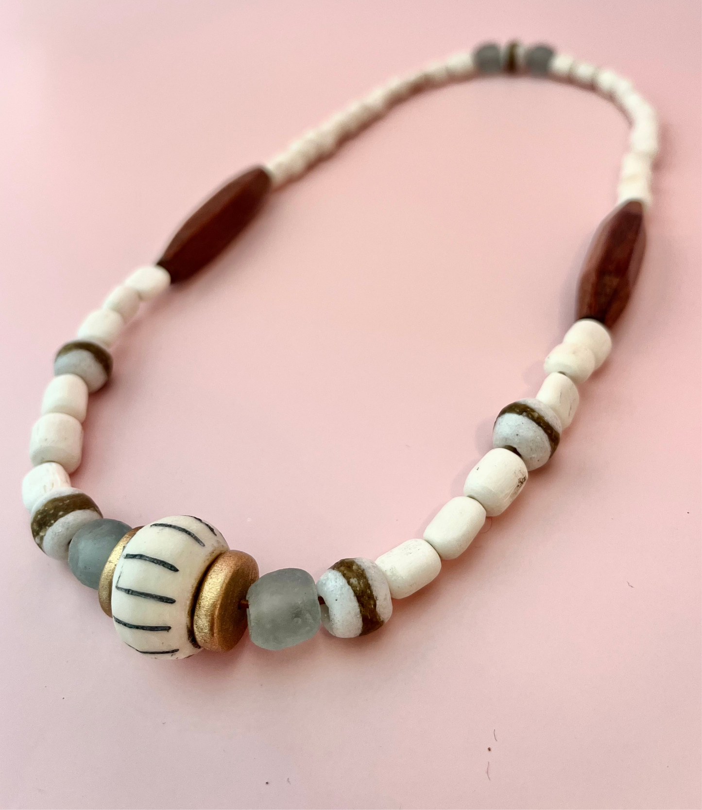 Bone White Necklace