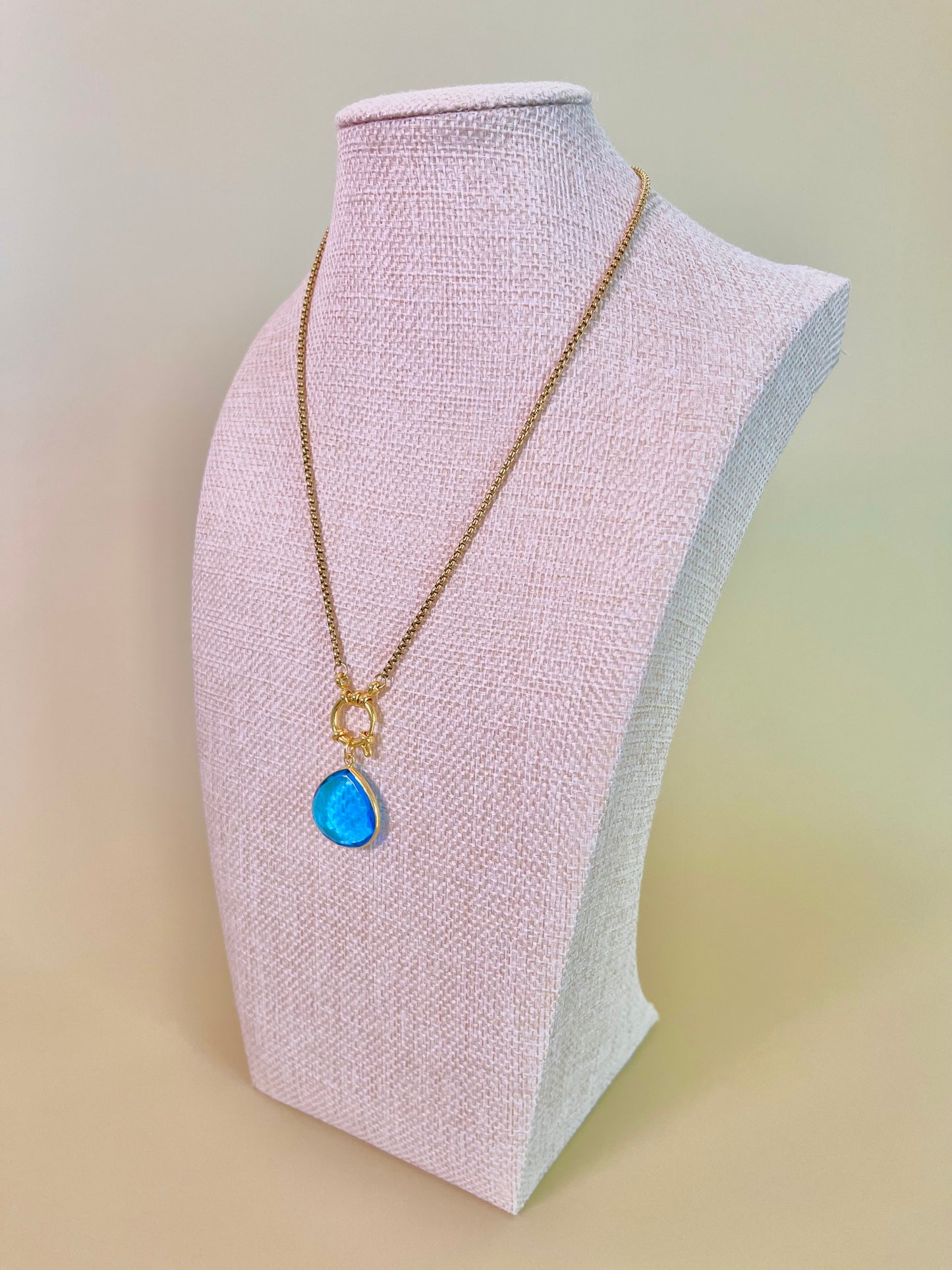 London Blue Quartz Necklace