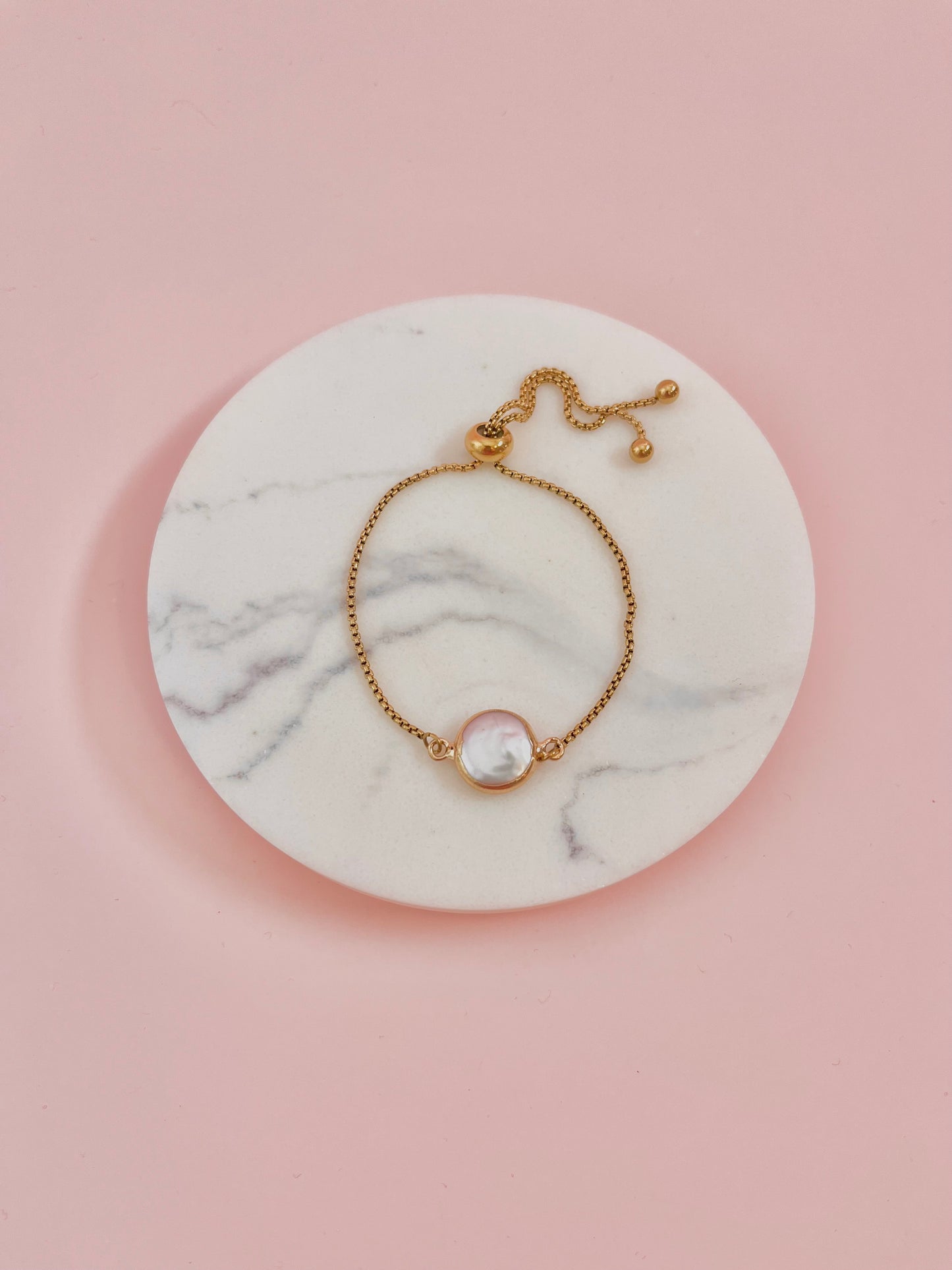 Freshwater Circular Pearl Bracelet