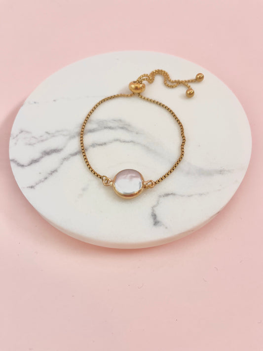Freshwater Circular Pearl Bracelet